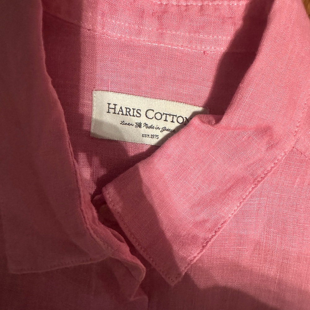 New Haris Cotton -  pink Women's Button-Up Top - Picture 8 of 16